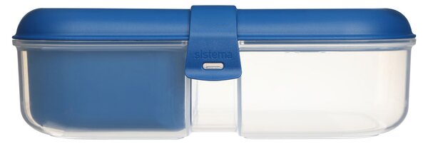 Sistema Svačinový box Ribbon To Go s vložkou bez kelímku 1,1l Barva: ocean blue