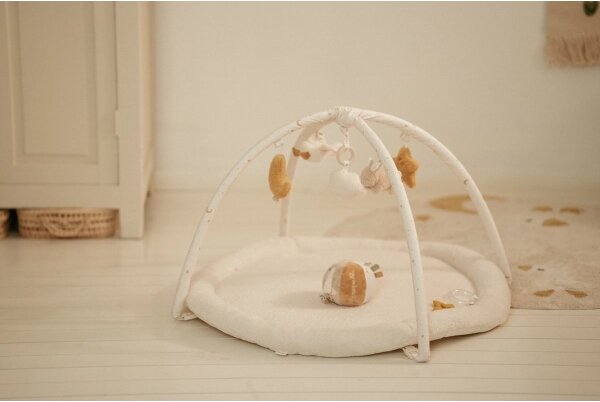Little Dutch - Dětská hrací deka s hrazdičkou Newborn Naturals