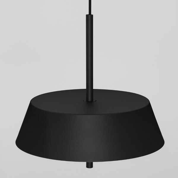 Nova Luce Černé kovové závěsné LED světlo Velio 35 cm