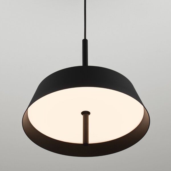 Nova Luce Černé kovové závěsné LED světlo Velio 35 cm