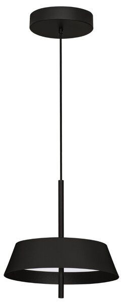 Nova Luce Černé kovové závěsné LED světlo Velio 35 cm