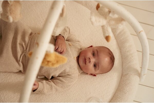 Little Dutch - Dětská hrací deka s hrazdičkou Newborn Naturals
