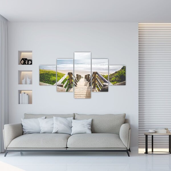 Obraz - Vstup na pláž (125x70 cm)