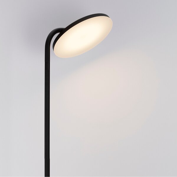 Nova Luce Černá kovová stojací LED lampa Sinkro 174 cm