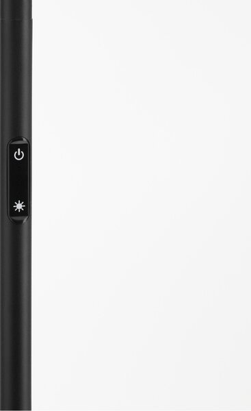 Nova Luce Černá kovová stojací LED lampa Sinkro 174 cm