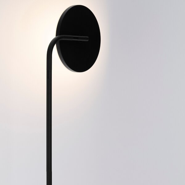 Nova Luce Černá kovová stojací LED lampa Sinkro 174 cm