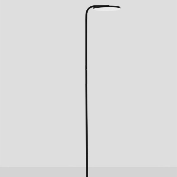 Nova Luce Černá kovová stojací LED lampa Sinkro 174 cm