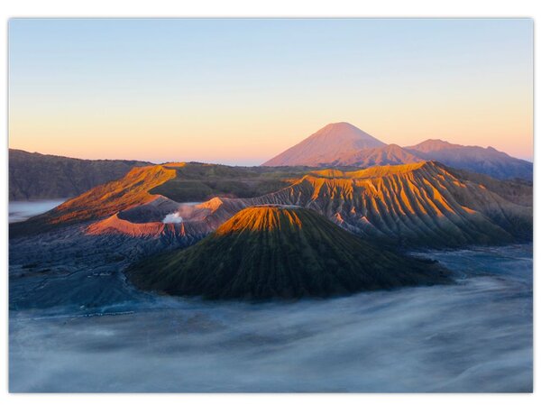 Obraz hory Bromo v Indonésii (70x50 cm)