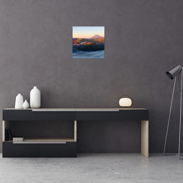 Obraz hory Bromo v Indonésii (30x30 cm)