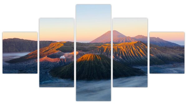 Obraz hory Bromo v Indonésii (125x70 cm)