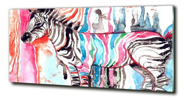 Fotoobraz na skle Barevná zebra osh-87232366