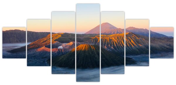 Obraz hory Bromo v Indonésii (210x100 cm)