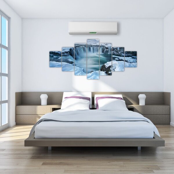 Obraz - Vodopád Bohů, Island (210x100 cm)