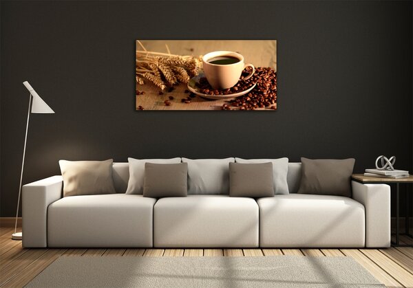 Foto obraz sklo tvrzené Aromatická káva osh-87392086