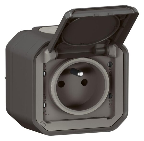 Legrand - Venkovní zásuvka 250V/16A PLEXO IP55 antracit