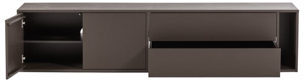 WOOOD Hnědý dřevěný TV stolek Settle Down 200 x 44 cm