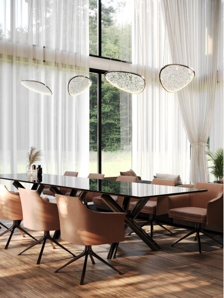 MAXLIGHT P0636D - LED Lustr na lanku EMPIRE LED/17W/230V lesklý chrom