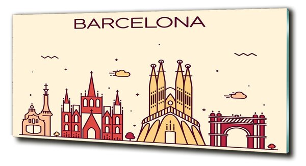 Foto obraz fotografie na skle Nápis Barcelona osh-87486158