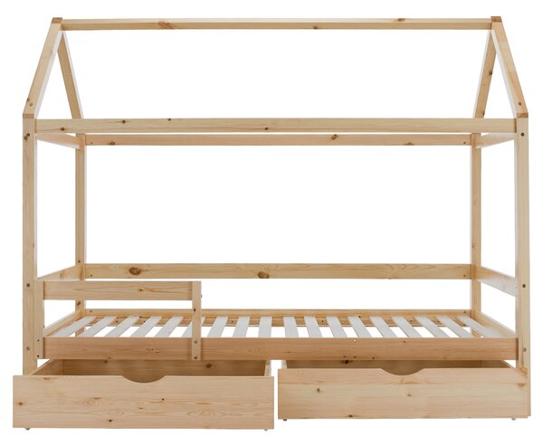 KONDELA Montessori postel, 90x200, přírodní, masiv, NOEMA
