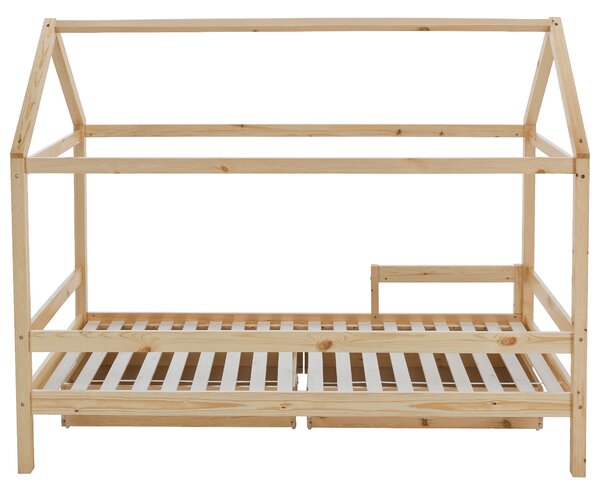 KONDELA Montessori postel, 90x200, přírodní, masiv, NOEMA