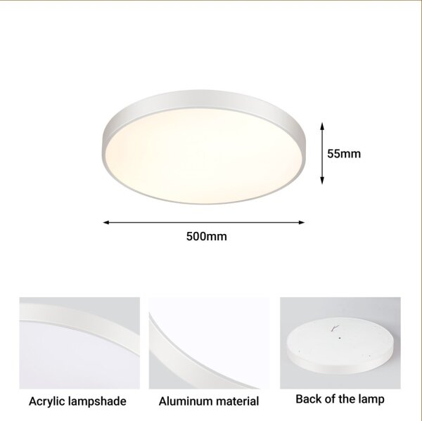 Immax NEO 07252L -LED Stmívatelné svítidlo SEMPLICI 48W/230V Wi-Fi Tuya bílá+ DO