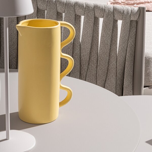 Bizzotto Světle šedý zahradní set stolků Aminta 60/80 cm