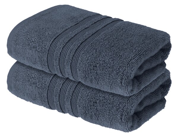 Livarno® Froté ručník Zero Twist, 50 x 100 cm, 500 g/m2, 2 kusy (modrá) (100398571002)