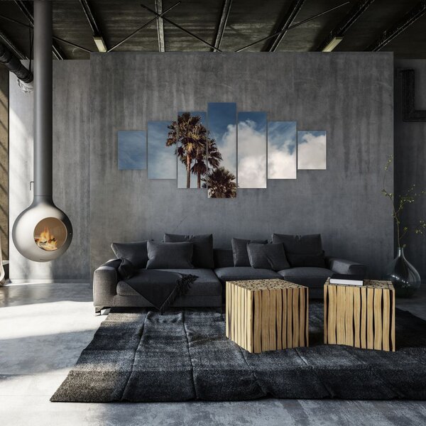 Obraz - Palmové drama (210x100 cm)