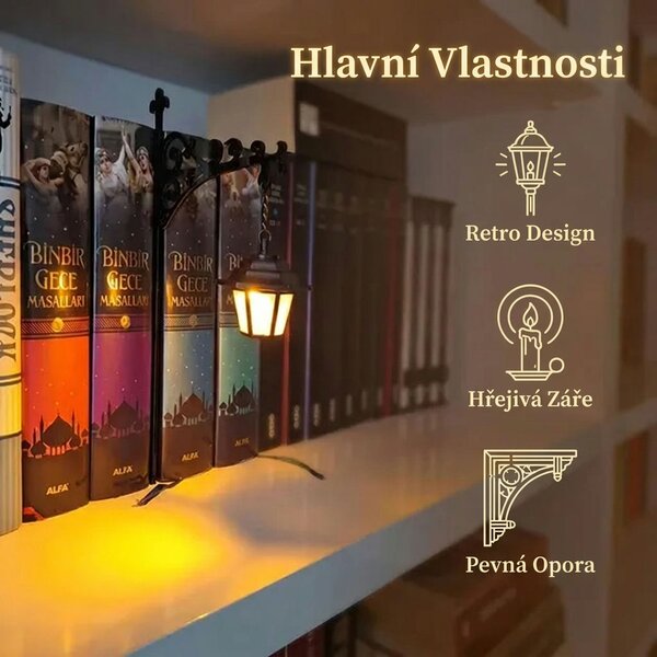 Shelfwisp™ Duchovní Lucerna Na Knihovnu – 2 Ks