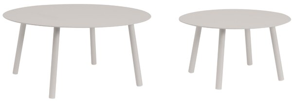 Bizzotto Světle šedý zahradní set stolků Aminta 60/80 cm
