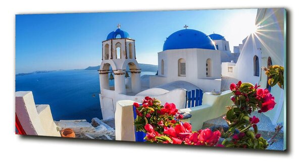 Fotoobraz skleněný na stěnu do obýváku Santorini Řecko osh-87829826