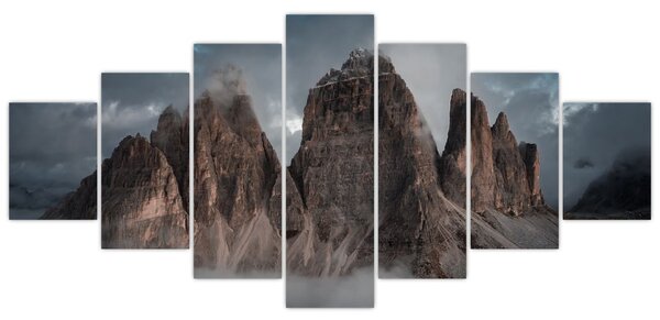 Obraz - Tři Zuby, Italské Dolomity (210x100 cm)