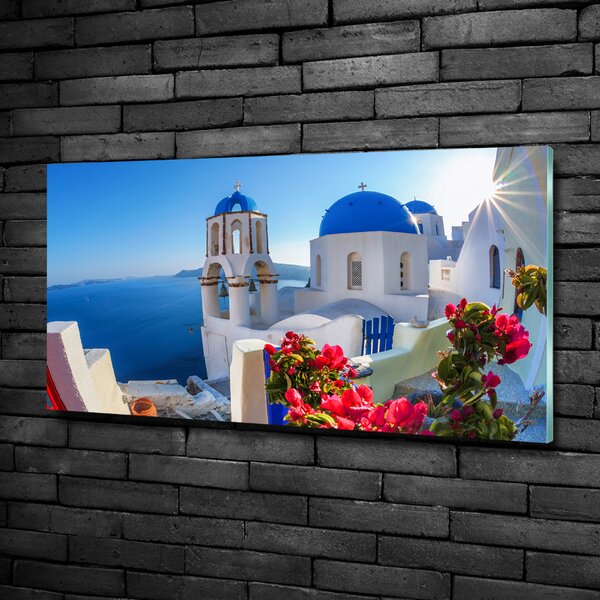 Fotoobraz skleněný na stěnu do obýváku Santorini Řecko osh-87829826