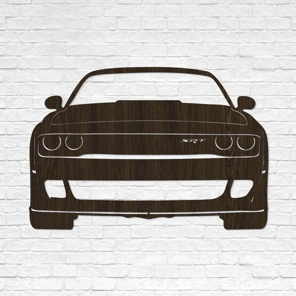 DUBLEZ | Dřevěný 3D obraz - Dodge Challenger SRT | Obraz
