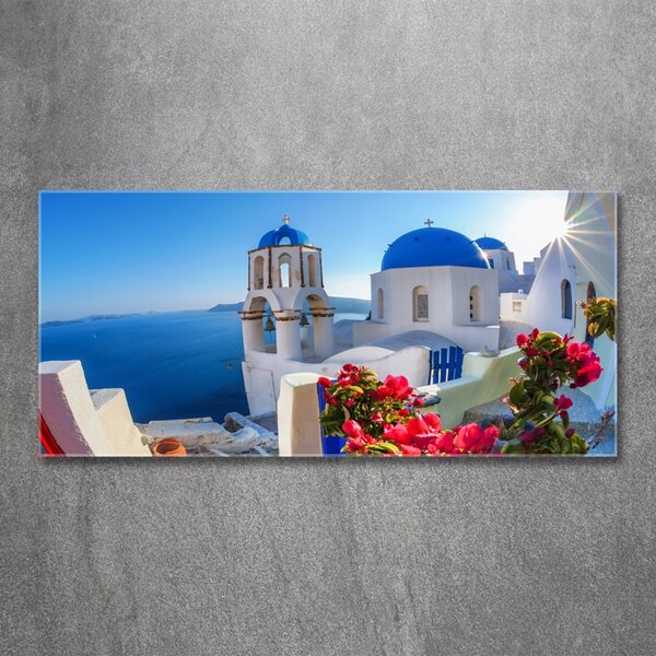 Fotoobraz skleněný na stěnu do obýváku Santorini Řecko osh-87829826
