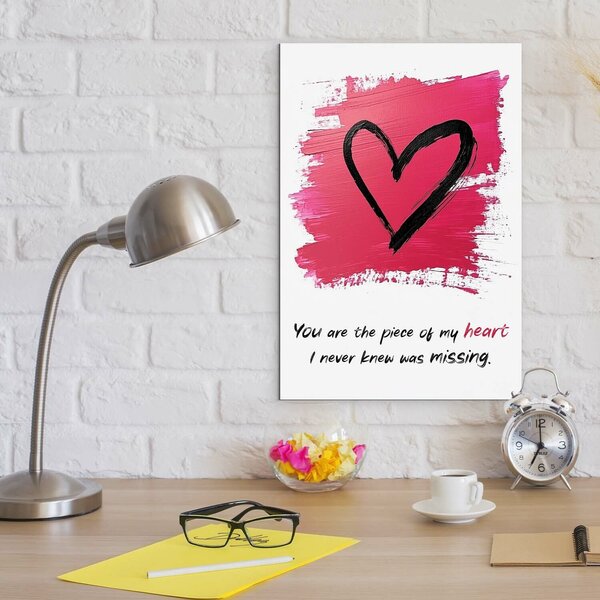 DUBLEZ | Nástěnný obraz na Valentýna - Srdce | UV tisk, Premium