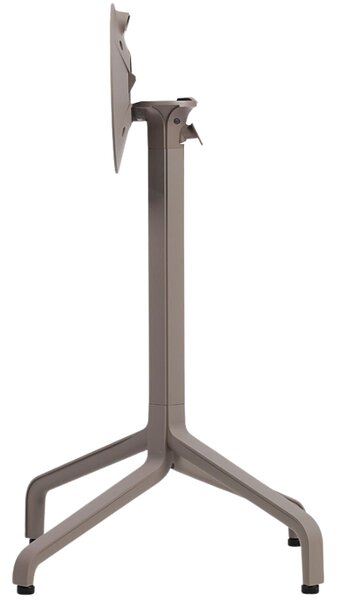Nardi Šedohnědá hliníková stolová sklápěcí podnož Frasca Mini 72 cm