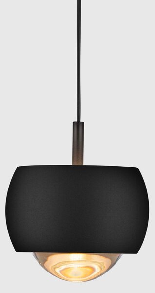 Nova Luce Černé závěsné LED světlo Conga 10 cm