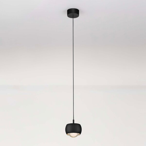 Nova Luce Černé závěsné LED světlo Conga 10 cm