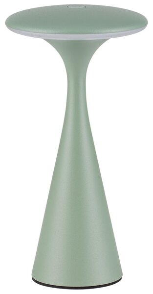 Nova Luce Zelená kovová nabíjecí stolní LED lampa Grigio