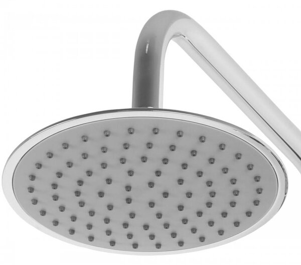 Erga Mutabi, sprchový set s baterií, hlavovou sprchou 20×20 cm a výtokem, chromová, ERG-YKA-BP.MUTABI-20-CHR