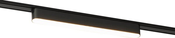 Moderní černé kolejnicové bodové svítidlo 1-fázové 10W 3000K - Magnetic Marra