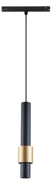 Mantra 8445 Magneto 48V Clifton, černozlatý závěs LED 7W 3000K 38°, on/off, průměr 5,8cm