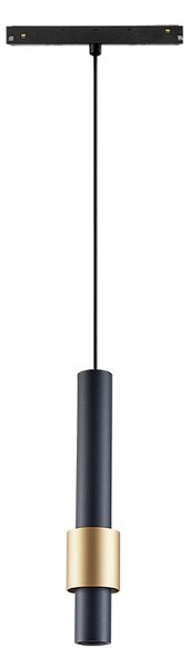 Mantra 8998 Magneto 48V Clifton, černozlatý závěs LED 7W 2700K 38°, TRIAC, průměr 5,8cm