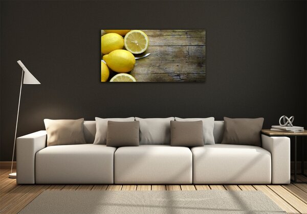 Foto obraz skleněný horizontální Citrony na stromě osh-88521131