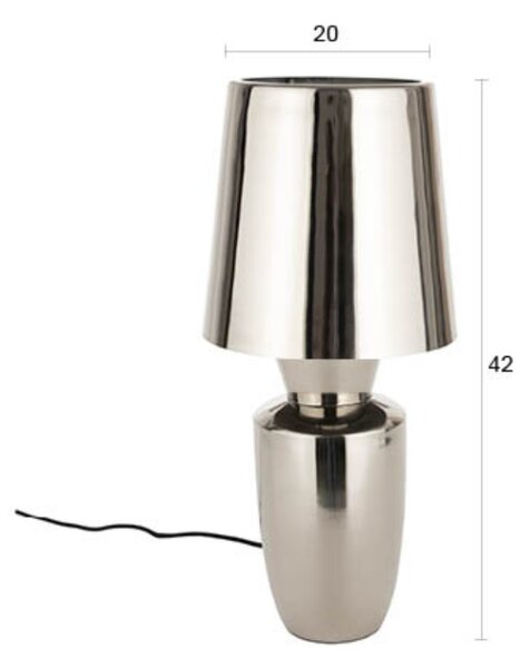 Zuiver Stříbrná kovová stolní lampa CLASSY