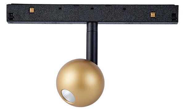 Mantra 8384 Magneto 48V Gruissan, černozlatý spot LED 7W 3000K 38°, on/off, průměr 5,5cm