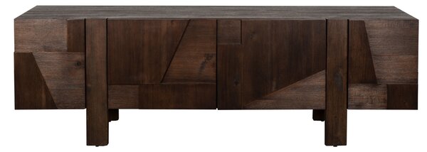 Dutchbone Hnědá dřevěná komoda BRUNEAU 188 x 45 cm