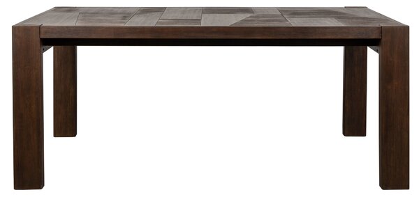 Dutchbone Hnědý dřevěný jídelní stůl BRUNEAU 180 x 90 cm