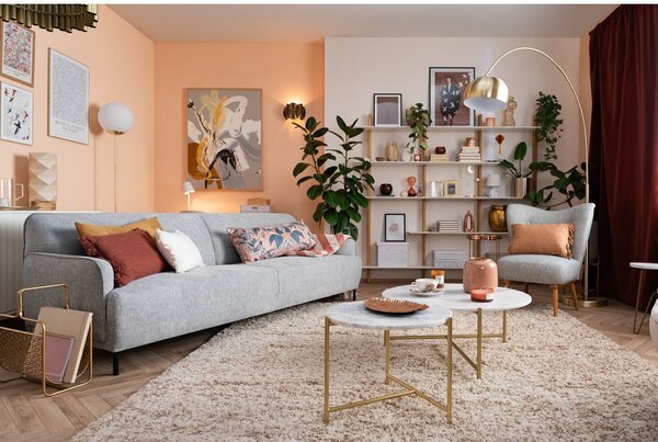 Krémový koberec Think Rugs Vista Cream, 60x220 cm